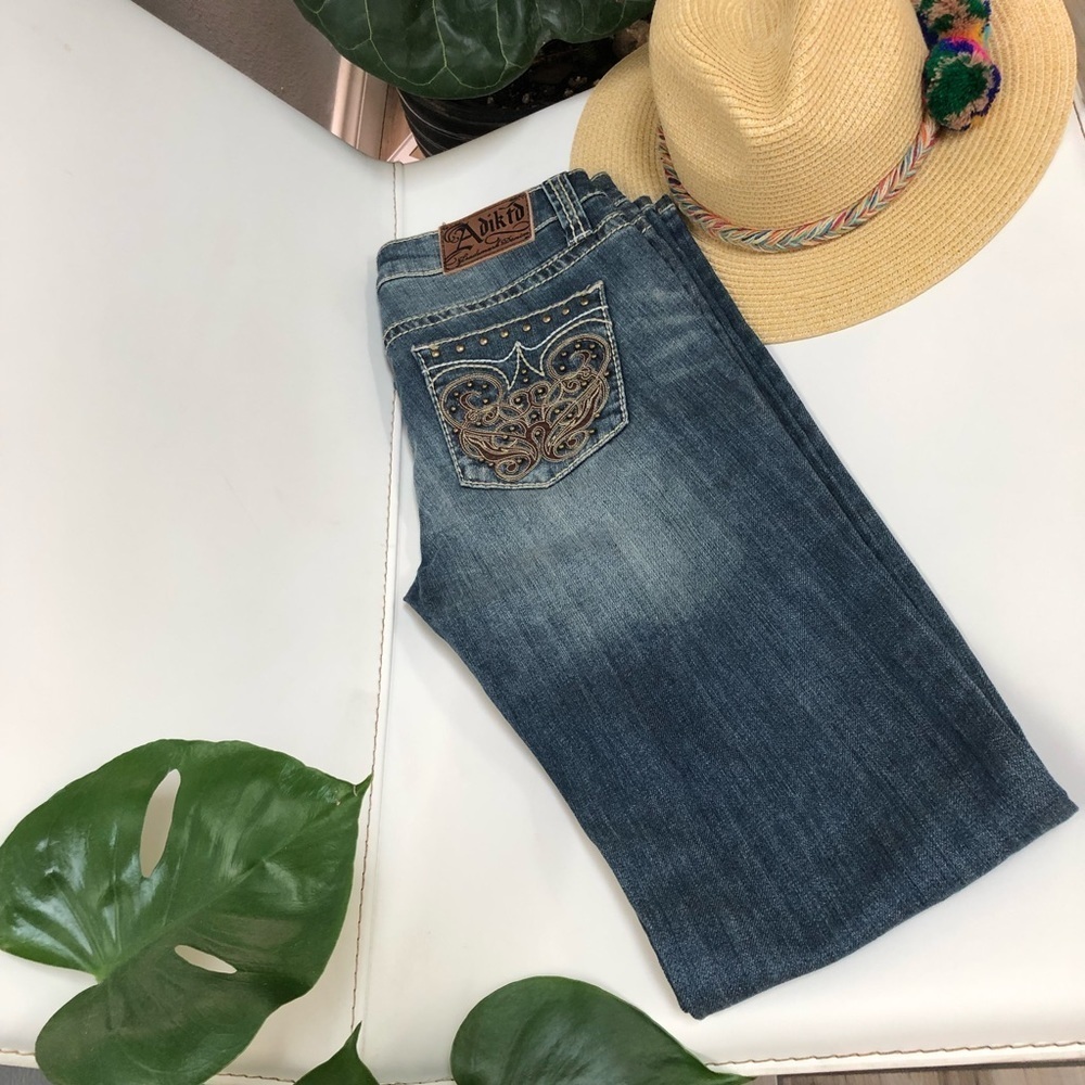 Adiktd Denim Light Wash Blue Boot Cut Women Jeans